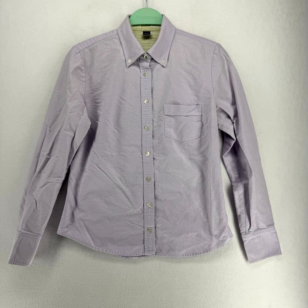 J.Crew Classic Fit Light Purple Button Down Long Sleeve Shirt Ladies Sizeβ S